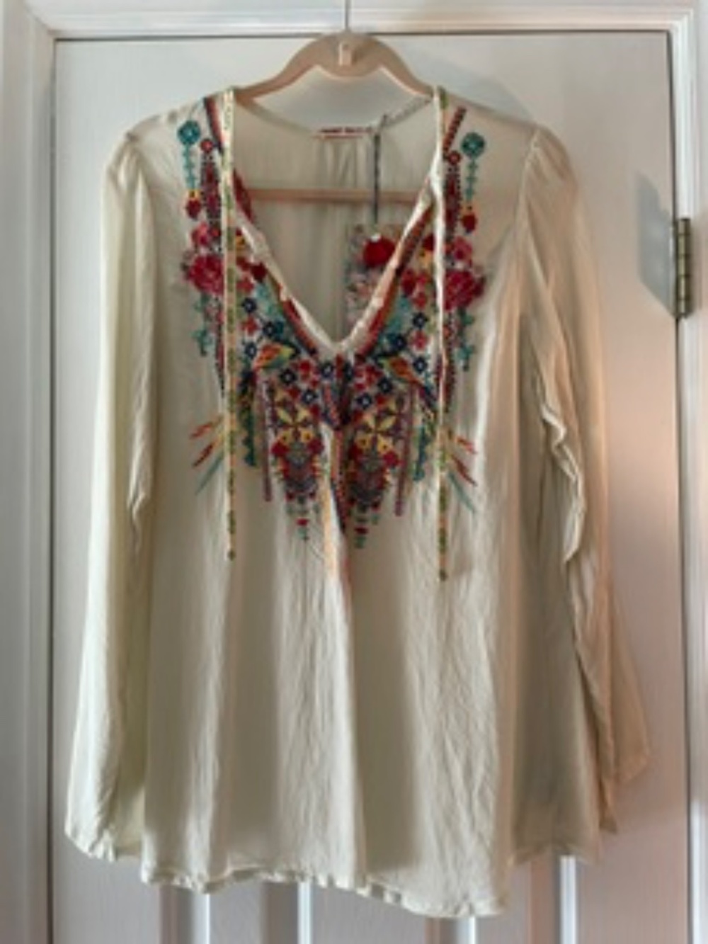 Johnny Was Embroidered Blouse